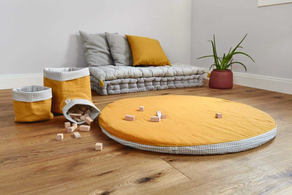 НОВА дизайнерска постелка за игра от 100% органичен памук на LÄSSIG