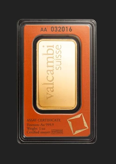 Златно кюлче Valcambi 1 oz. (31,1 гр.) - в наличност