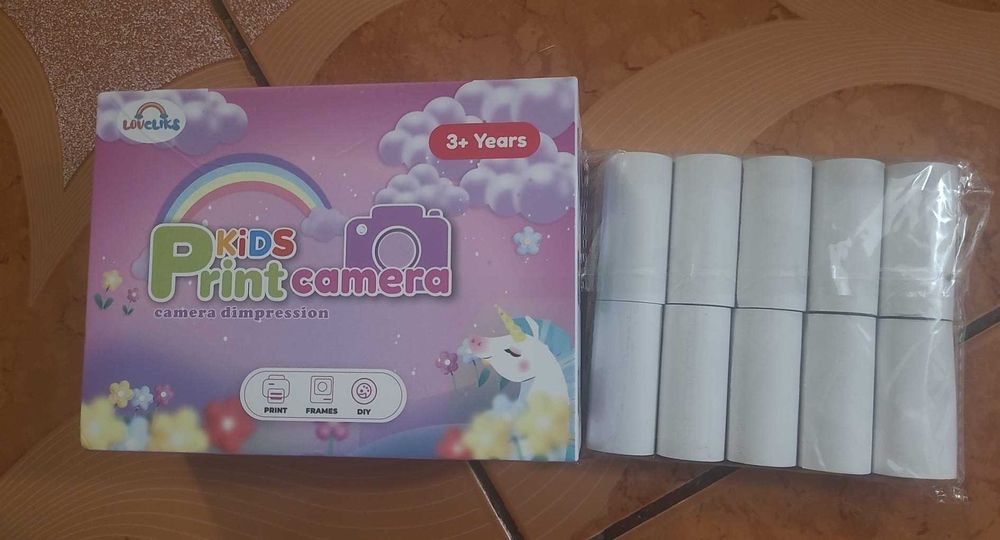 Cameră Instant Print LETING pentru Copii – 48MP, Video 1080P, Zoom 8x
