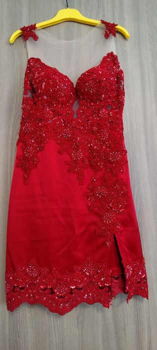 Rochie 2in 1 lucrata  in atelier