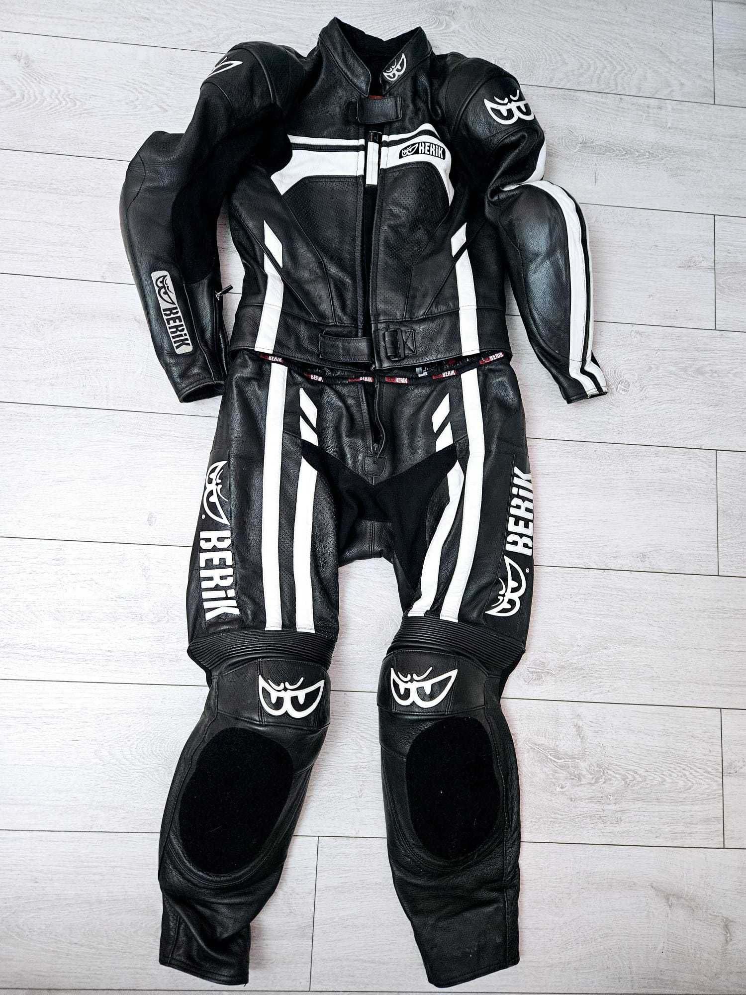 Costum moto Unisex BERIK (165-175 CM) (60-70 kg) (Protectii hard full)
