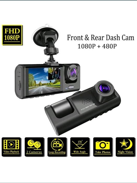 Camera auto de bord cu card SD dubla FULL HD