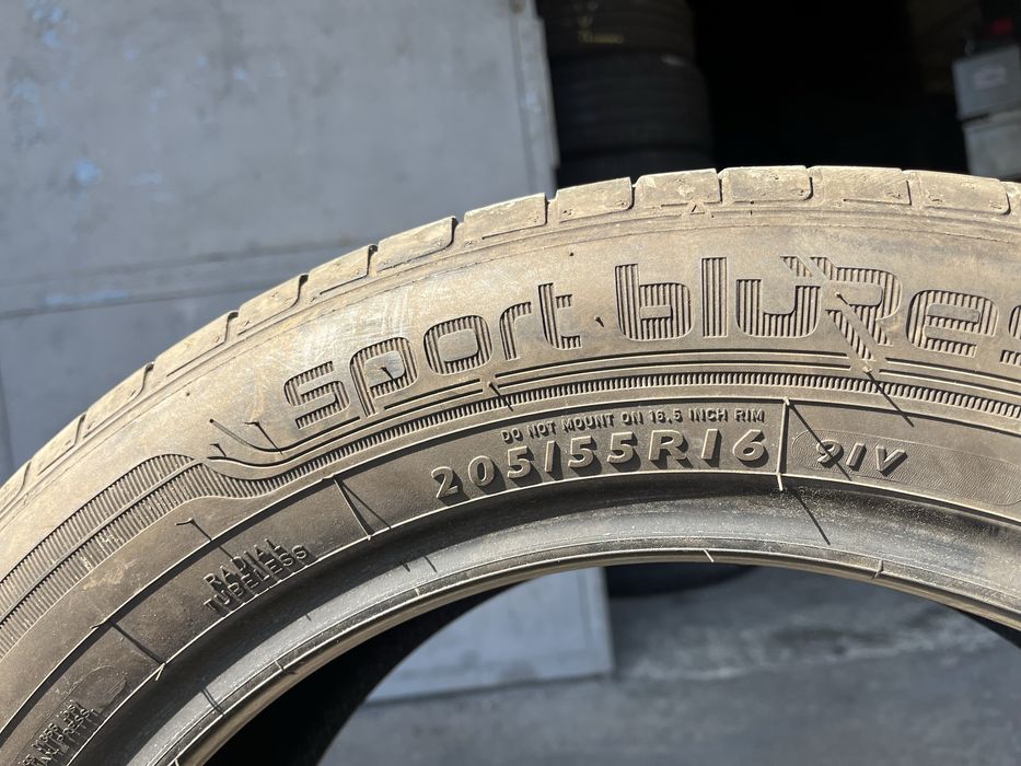 2 бр. летни гуми 205/55/16 Dunlop DOT 4419 4,5 mm