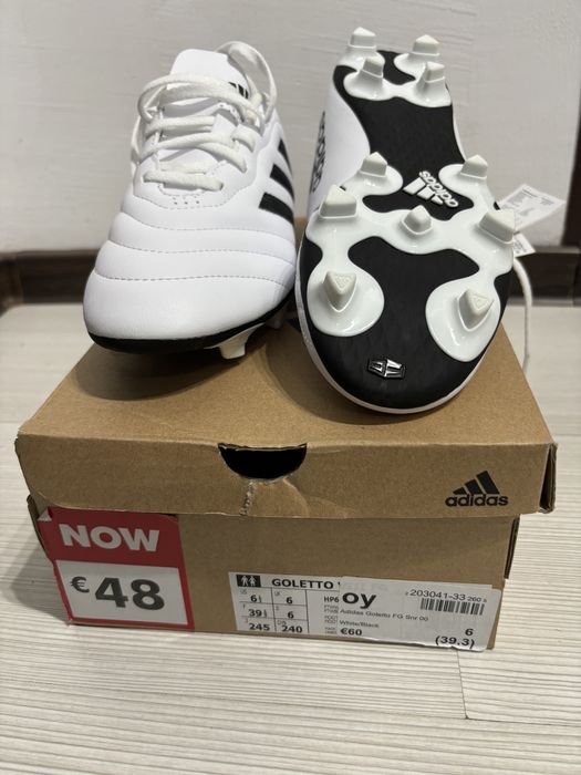 Ghete fotbal Adidas Goletto FG Snr 00 mărimea 39 1/3