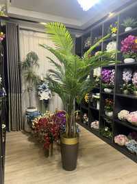 Искусственные деревья Пальма и орхидея искусственные цветы