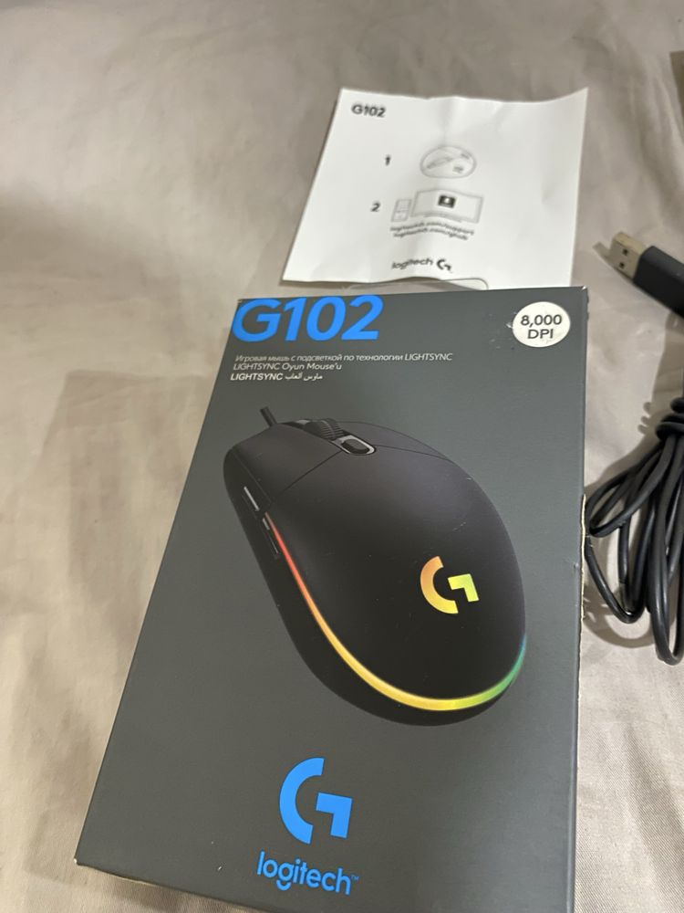 игровая мышь logitech g102 ПОЧТИ НОВАЯ