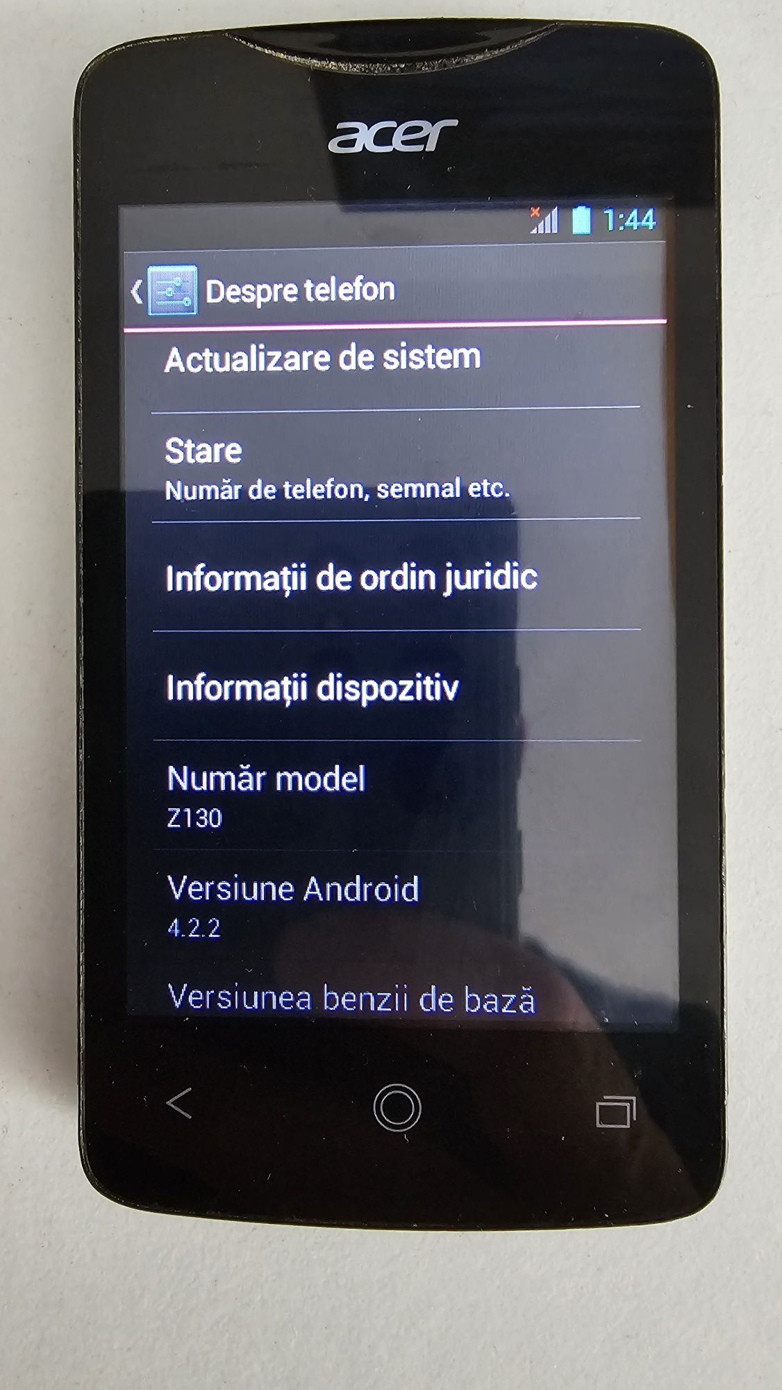 Vând telefon Acer Z130