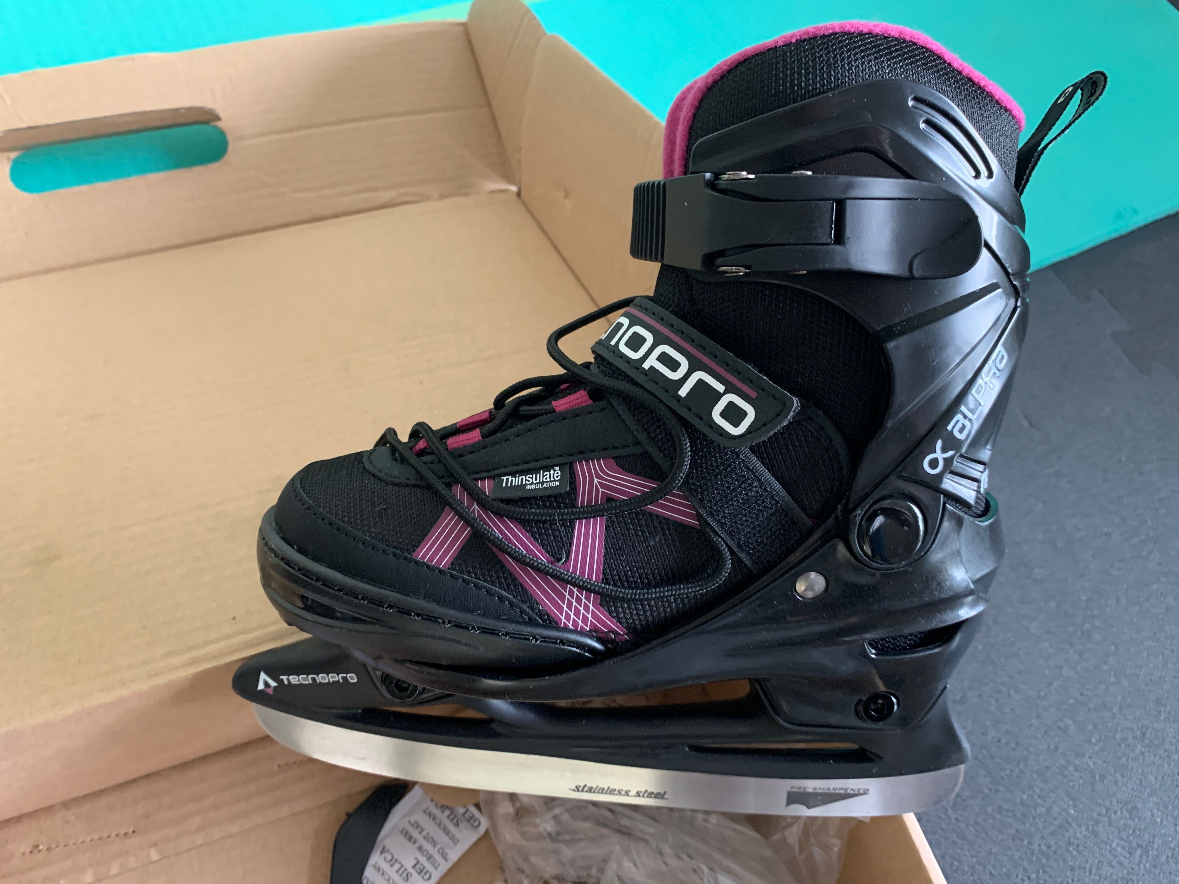 TECNOPRO Patine de gheata reglabile 26-32 ALPHA SOFT BOY 2.0 ICE SKATE