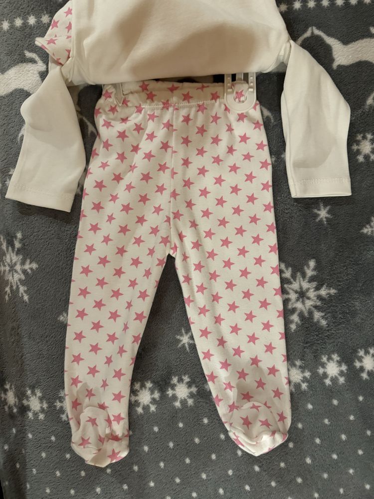 Set 3 piese bebe fata 80-86 cm