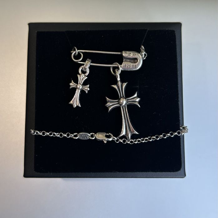 Chrome Hearts - колие Double Cross chain ( Унисекс )