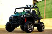 Masinuta UTV Electric pentru 2 copii Golf-Cart S2588 4x4 #GREEN ARMY