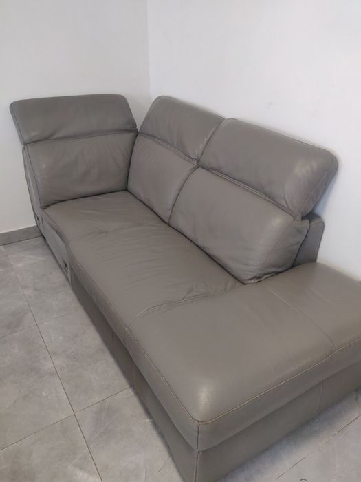 Vând coltar piele naturala electric