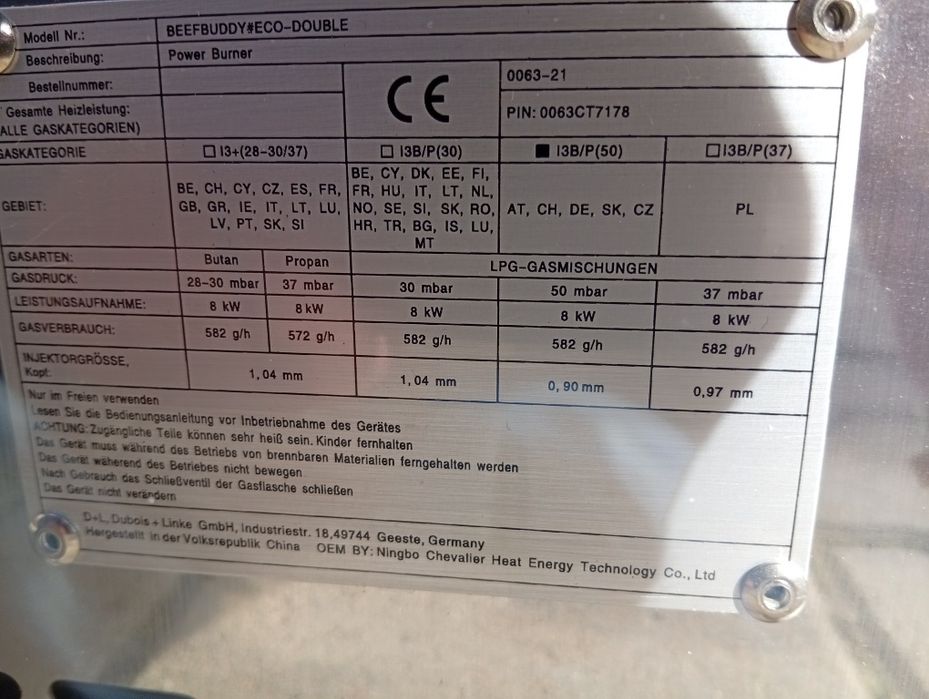 Grătar pe gaz 4.2 kw