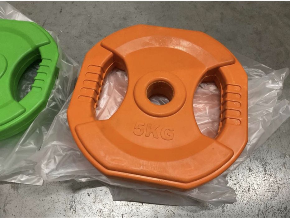 Set gantere 2x 1,25 kg, 2x 2,5 kg și 2x 5 kg, incl. 2x clemă