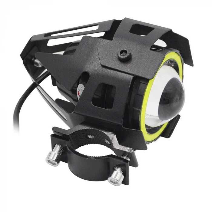 PROIECTOARE LED moto Angel Eyes CREE cu leduri ceata motocicleta U7