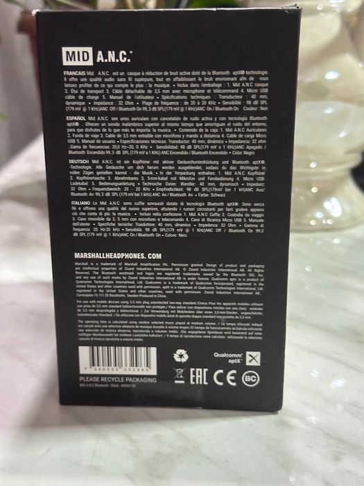 Наушники Marshall Mid A.N.C