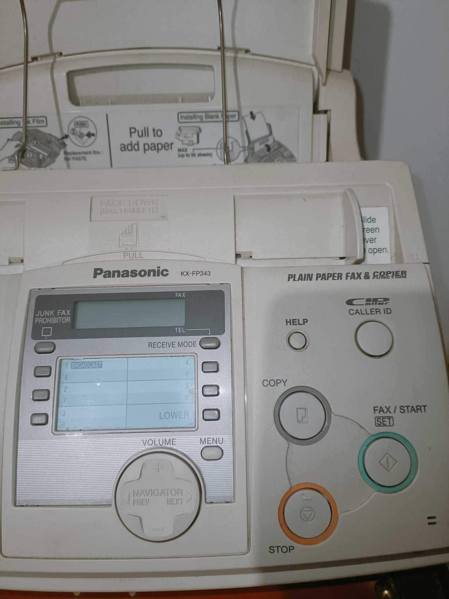 Fax telefon Panasonic KX-FP343