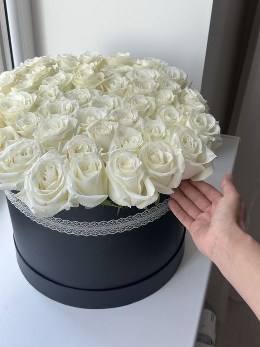 Букет из 51 розы в коробке, Алматы