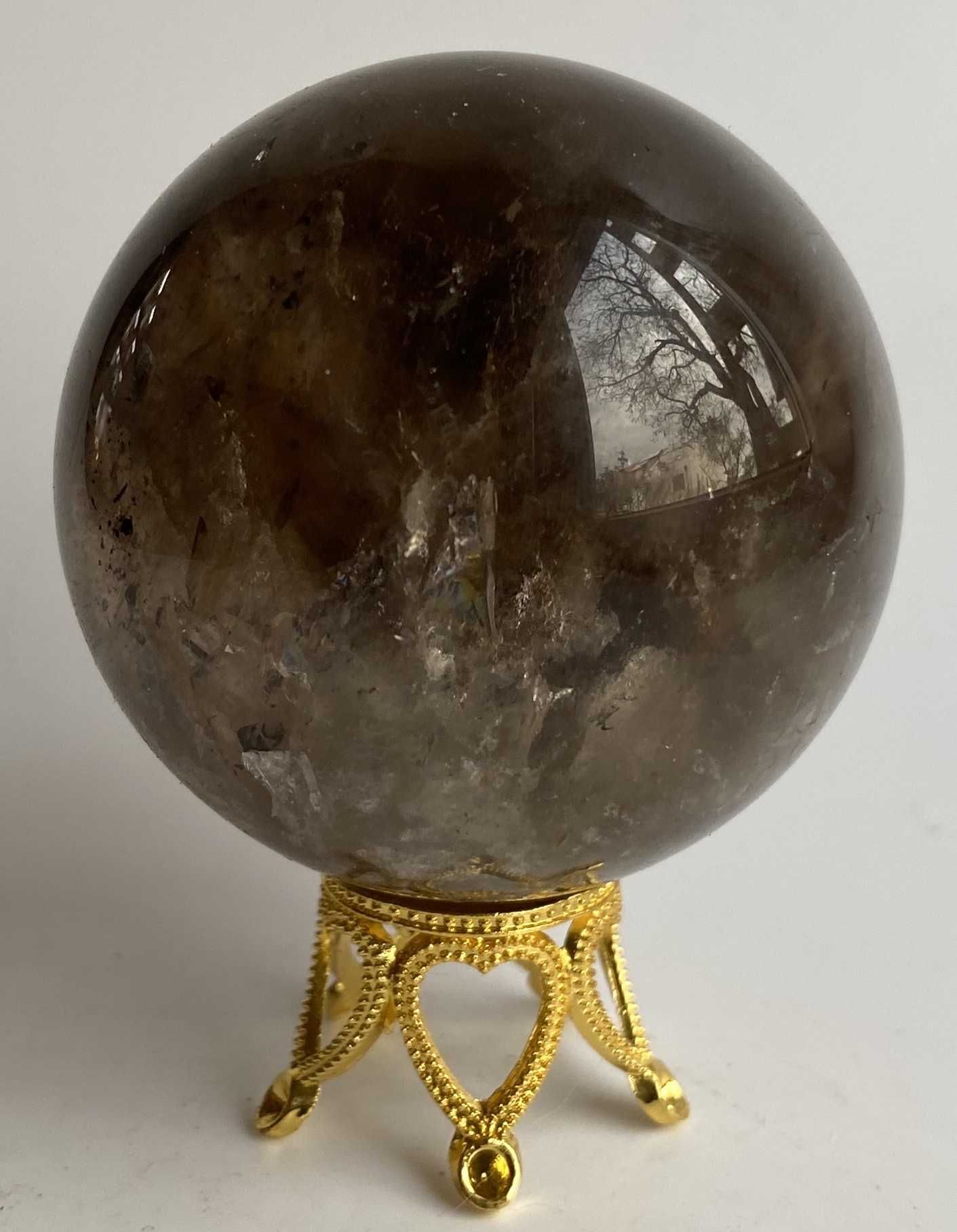 Cristale/Minerale - Cuart Fumuriu- sfera piatra semipretioasa