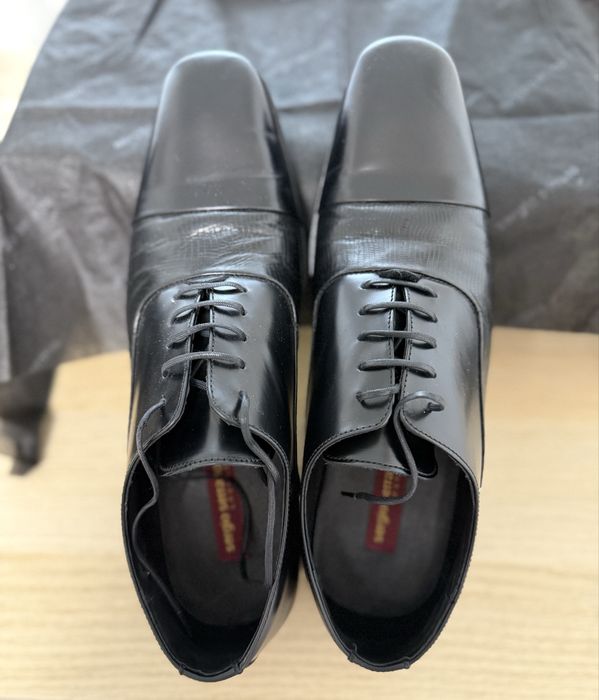 Pantofi barbat (Sergio Serrano) - piele - negru - marimea 41