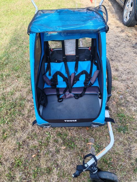 Remorca bicicleta pentru 2 copii