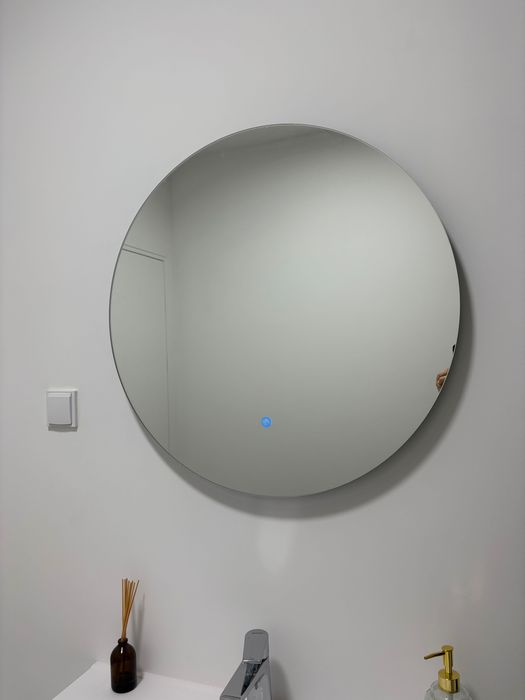 Set mască lavoar, lavoar, baterie și oglindă LED