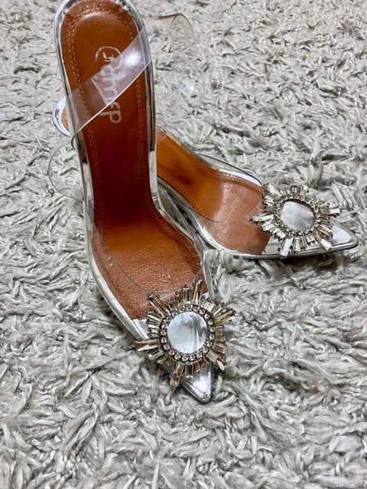Pantofi de ocazie, model AMINA MUADDI, argintiu