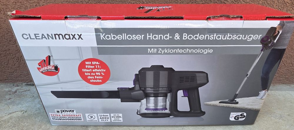 Vând Aspirator vertical Cleanmaxx, fără fir Nou sigilat
