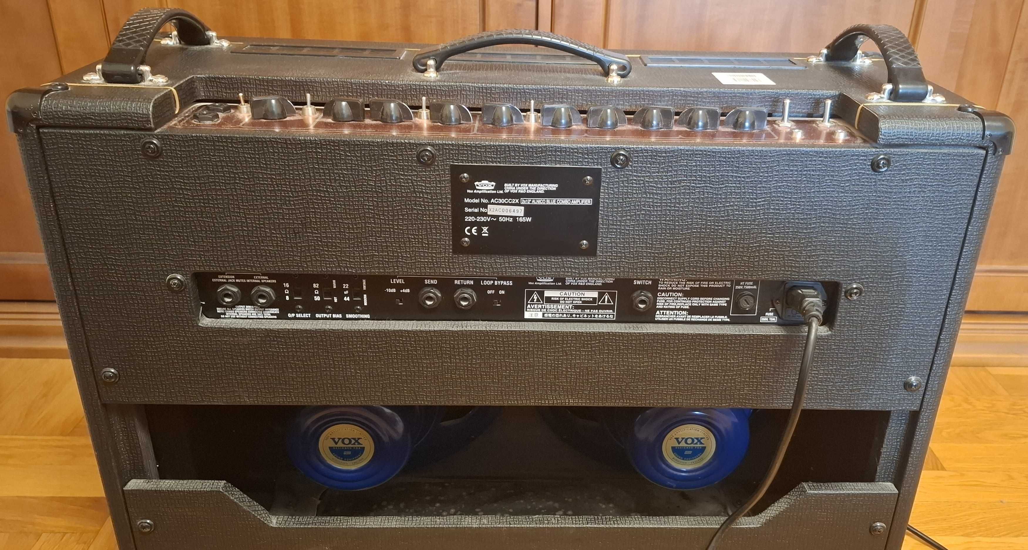 Лампов усилвател за китара Vox AC30CC2X с говорители Alnico 2x12" 30W