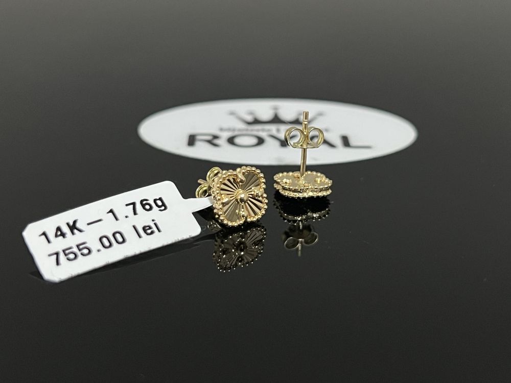 Bijuteria Royal CB : Cercei dama aur 14k 1,76 grame
