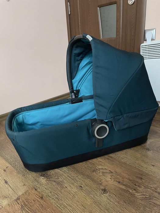 Кош за новородено GB Maris Cot R Blue turquose + ПОДАРЪК кошче за кола