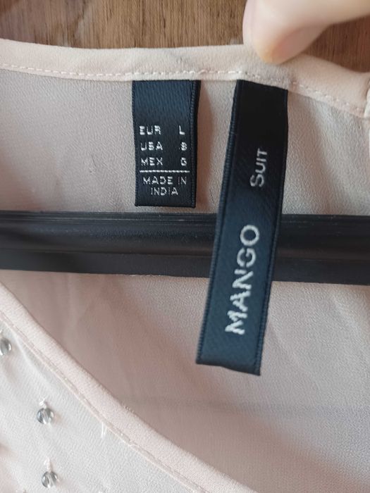 Копринена рокля с циркони