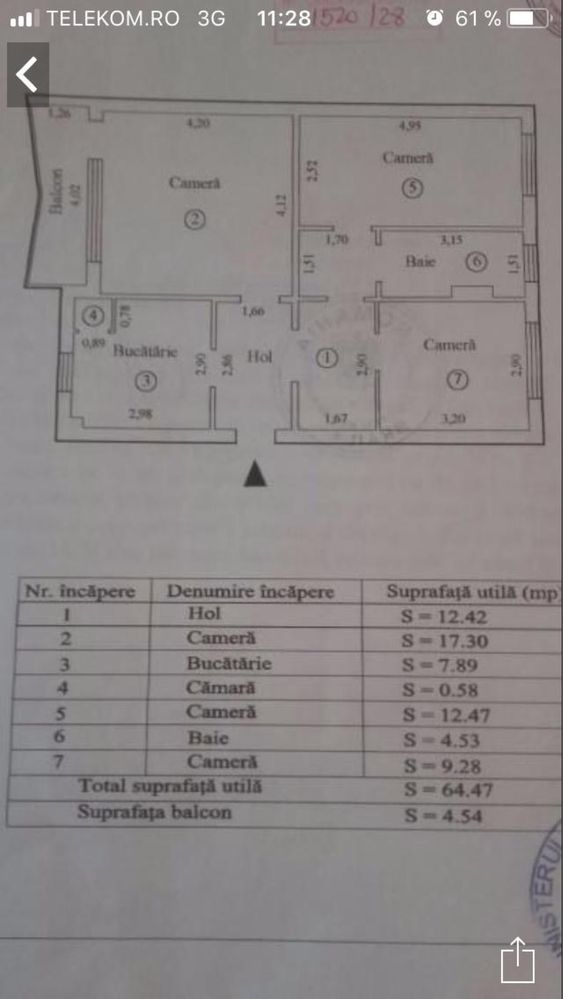 Proprietar Vand apartament 3 camere mobilat si complet utilat