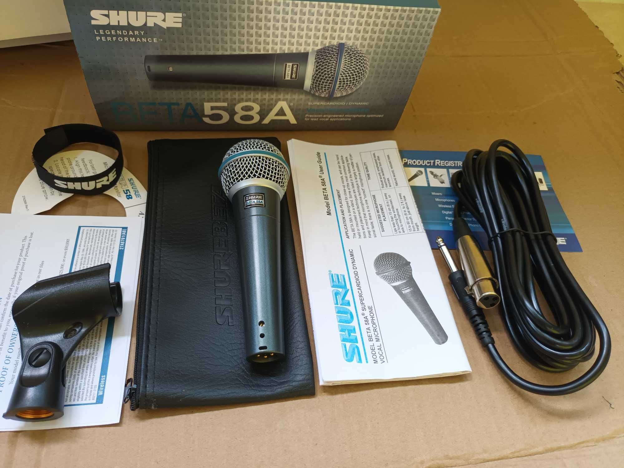 Microfon profesional Shure Beta 58A Microfon Solisti Karaoke