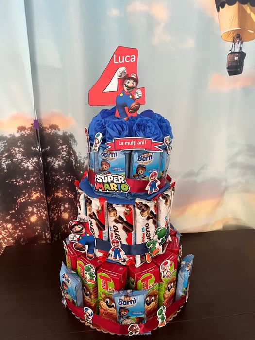 Tort din dulciuri ambalate pentru creșă/grădiniță/școală de la 10 lei