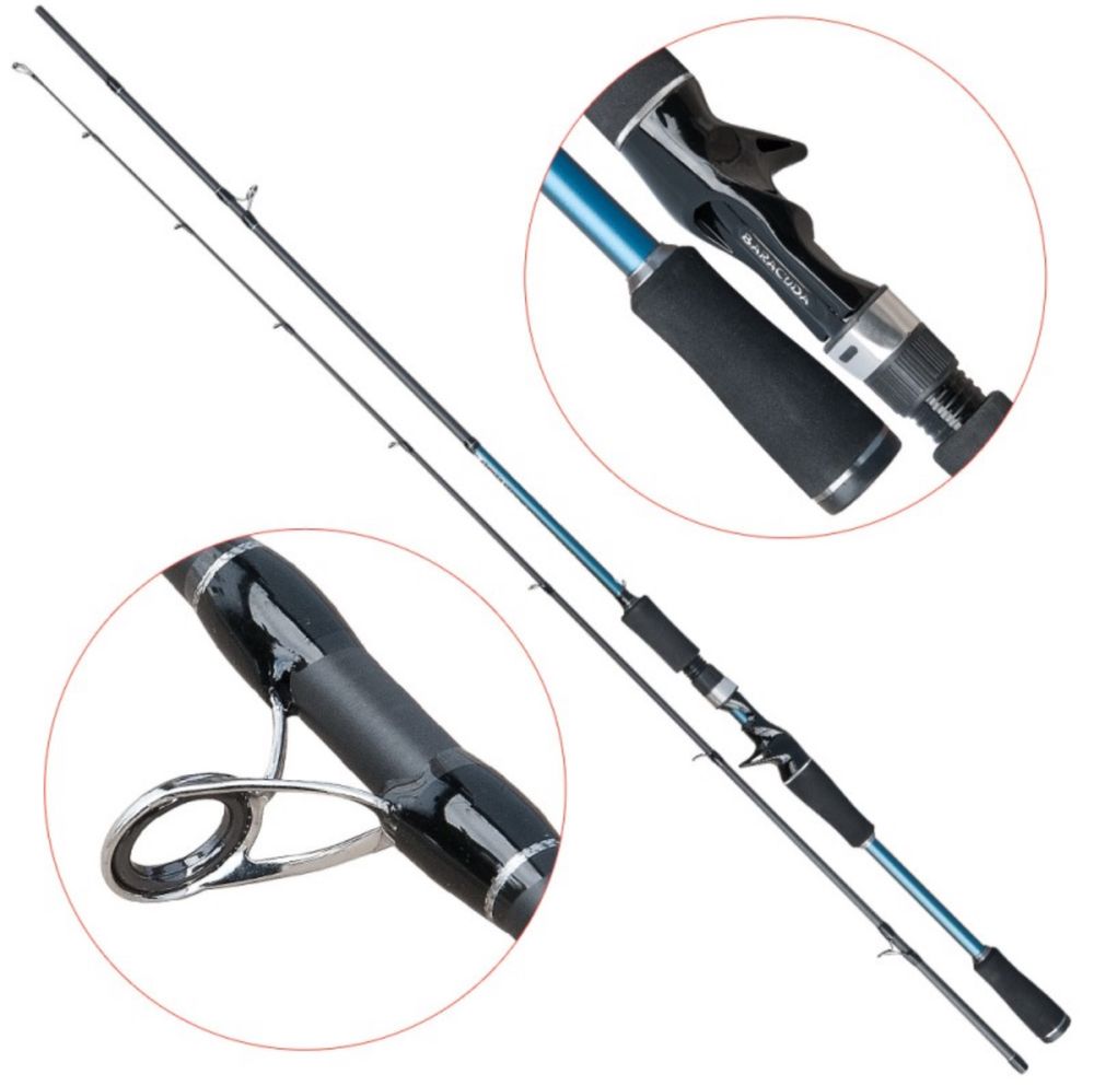 Lanseta Baitcast fibra de carbon Baracuda Pulse 2102