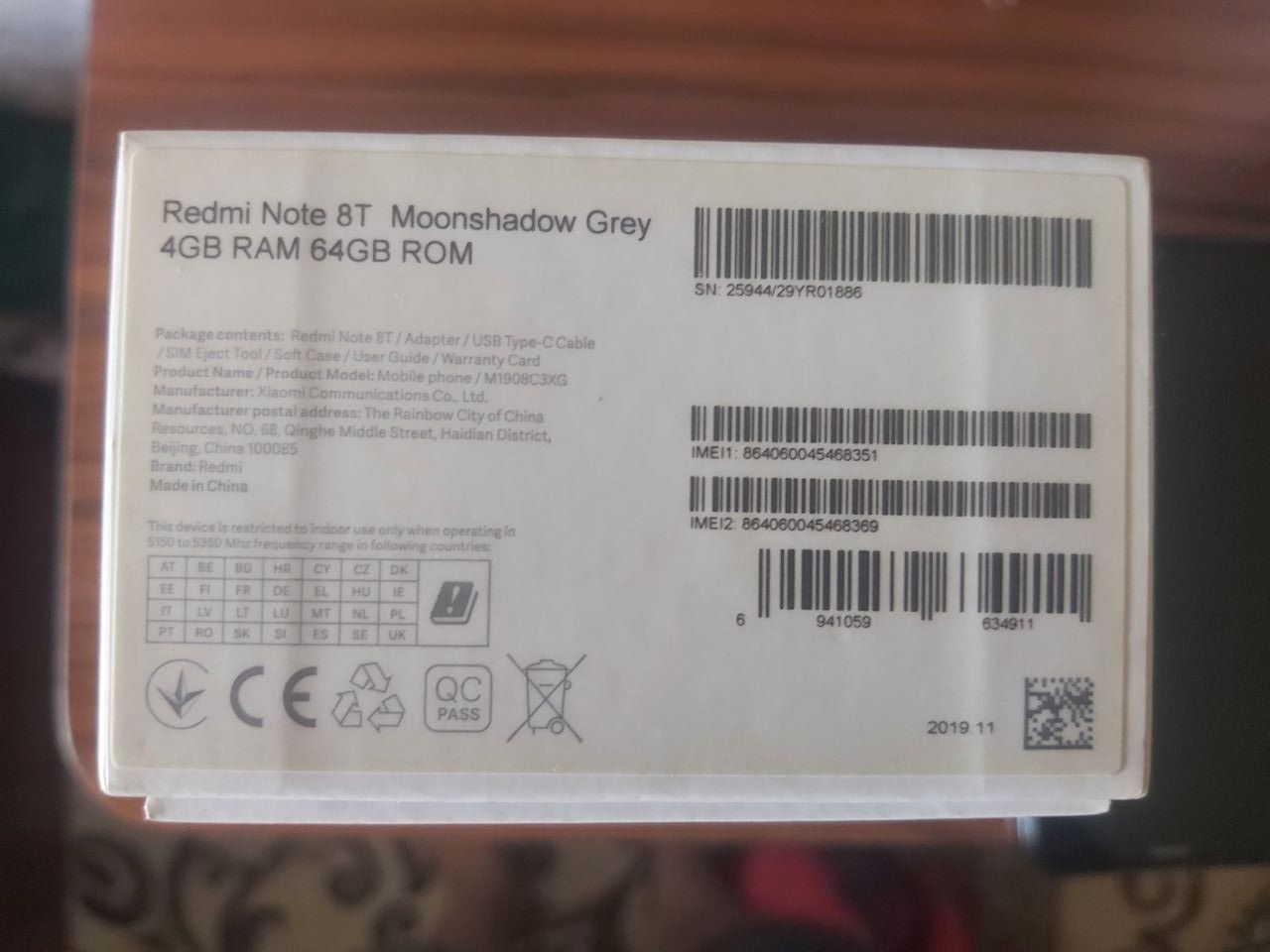 Redmi Note 8T 4/64