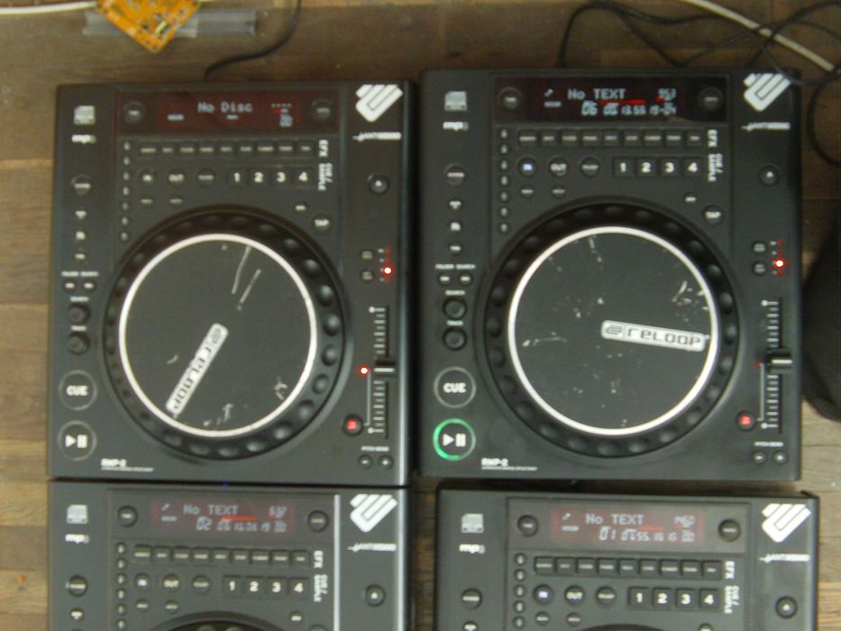 set dj consola player cdj Reloop RMP 2 cd mp3 TESTATE + casti profi