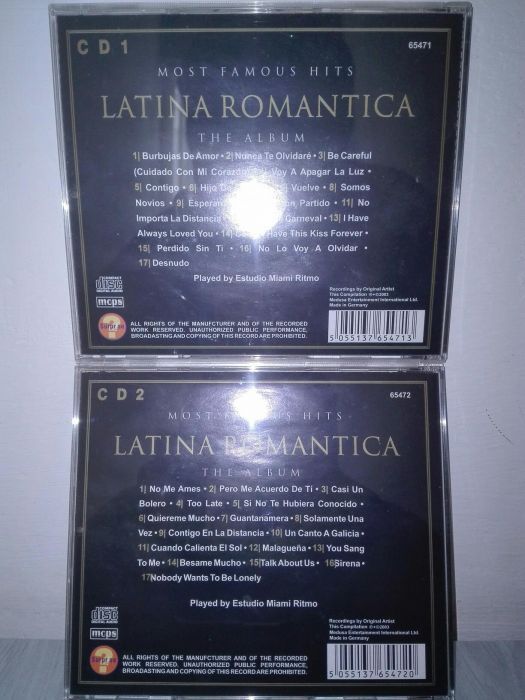 CD original muzica latino 2 Cd