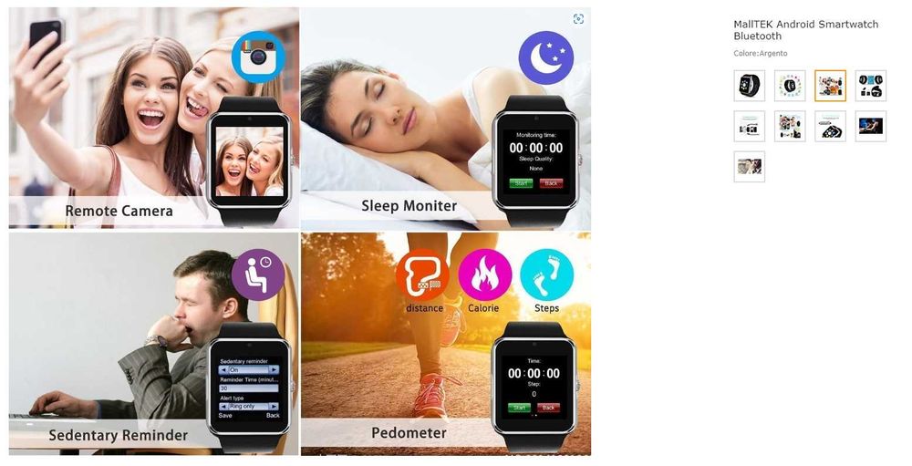 Ceas inteligent MallTEK GT08 , Android Bluetooth .