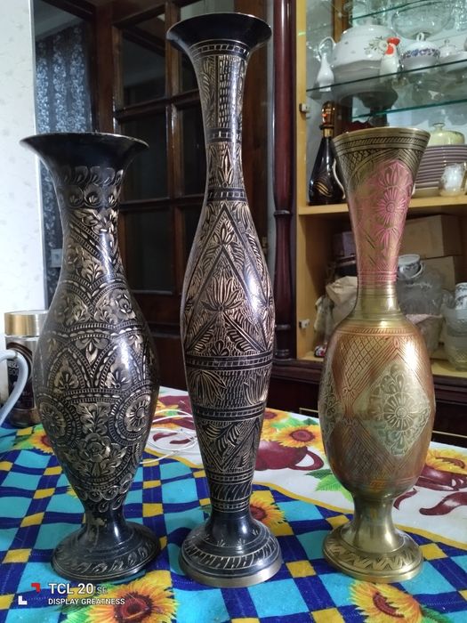 Вазы индийские из латуни