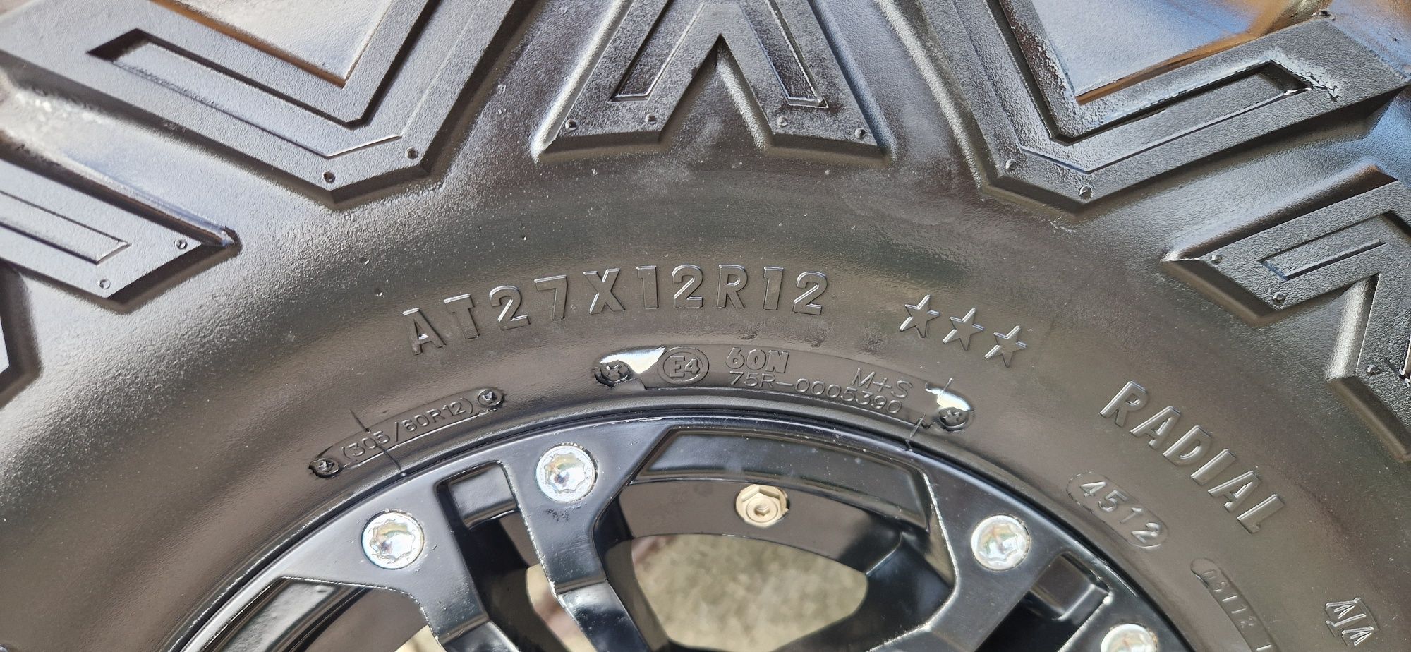 Jante aliaj cu anvelope 27x12 r12 27x9 r12
