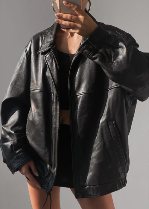 Кожено яке бомбър Канада унисекс