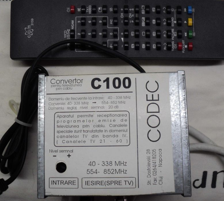 Convertor Televiziune Prin Cablu C100