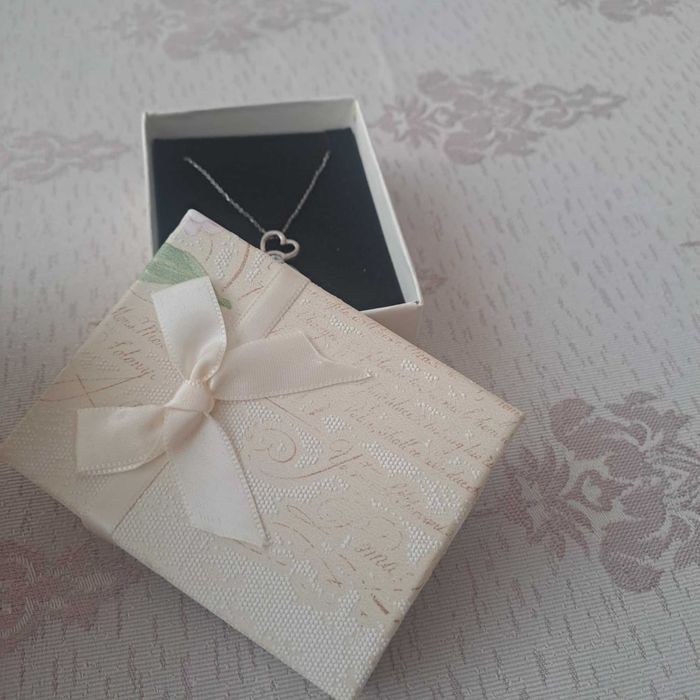 Сребърно колие "Сваровски"