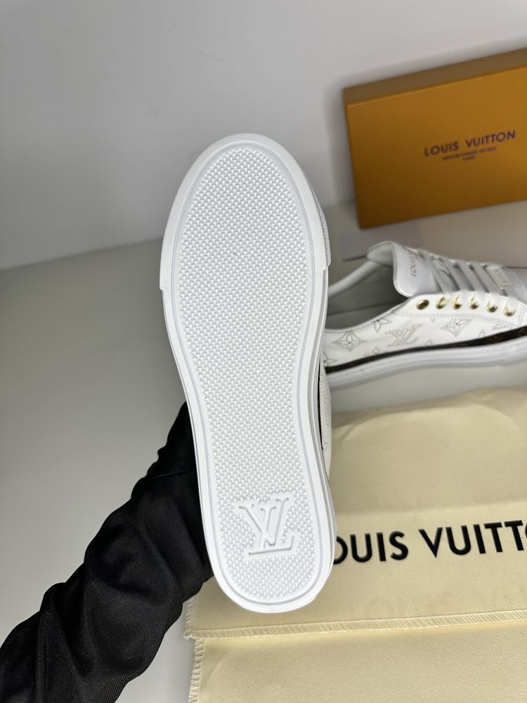 Adidasi sneakers Louis Vuitton piele canvas naturala 100% 36