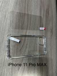 Set Husa + 2 Folii  sticla Iphone 11 Pro Max