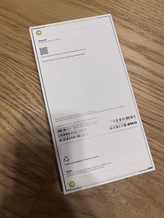 Iphone air black sigilat