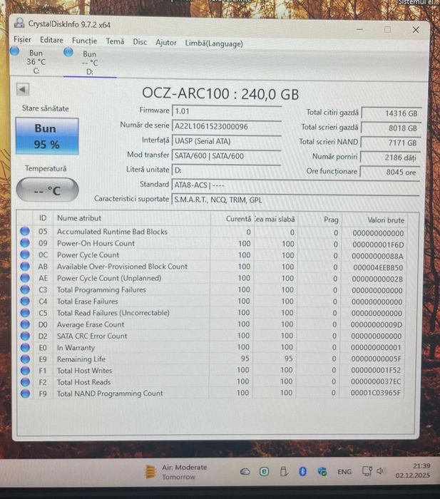 SSD OCZ ARC 100 240GB – SATA III 2.5"