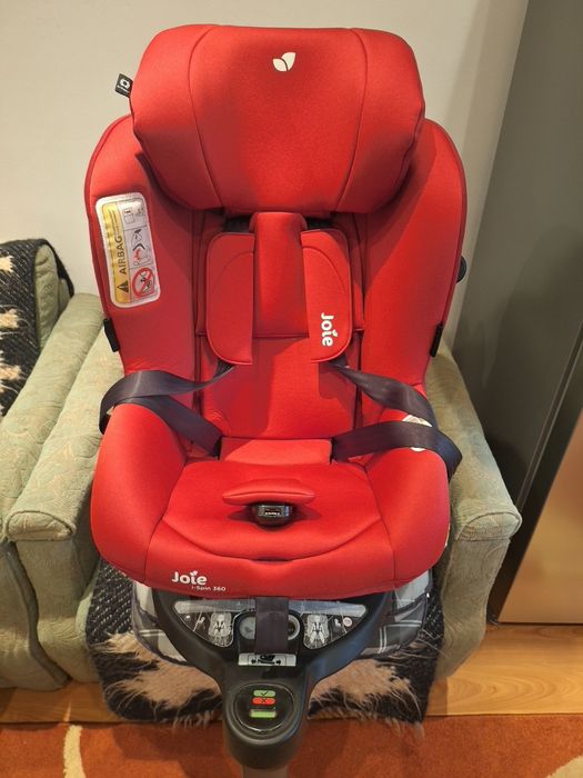 Scaun auto ISOFIX pentru copii 0-4 ani Joie I-Spin 360, Merlot